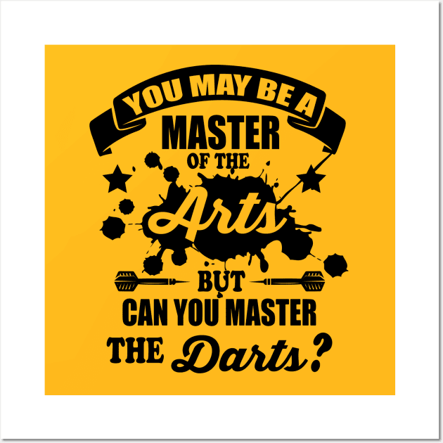 Can you master the darts (black) Wall Art by nektarinchen